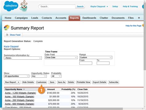 Create A Summary Report In Salesforce Lightning