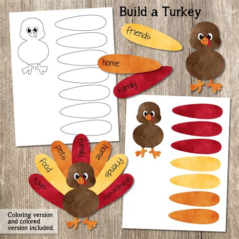 Create A Turkey Printable