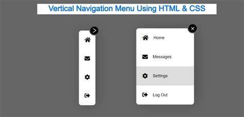 Create A Vertical Navigation Bar In