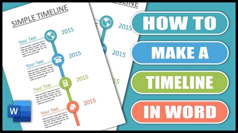 create a vertical timeline in word