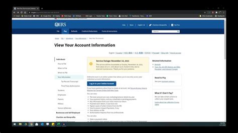 create an account with irs