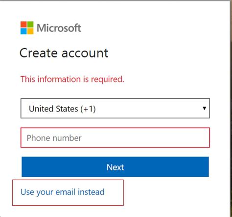 create and outlook email account