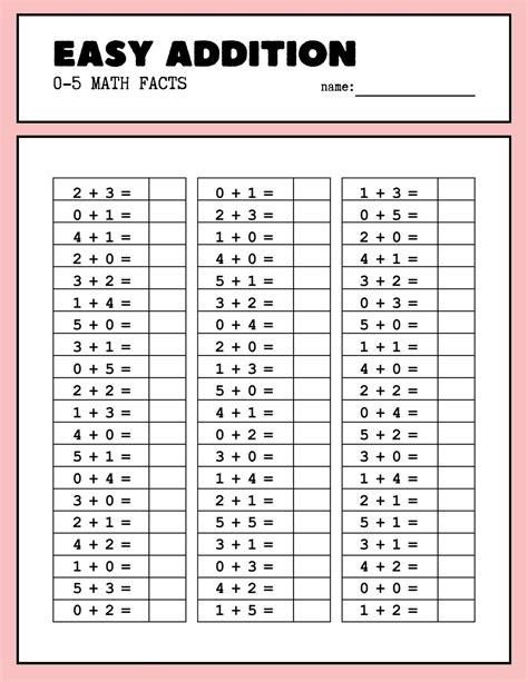 Create And Print Math Worksheets