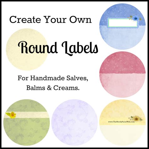 create and print round label