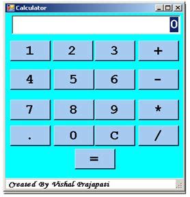 Create Basic Calculator In C#