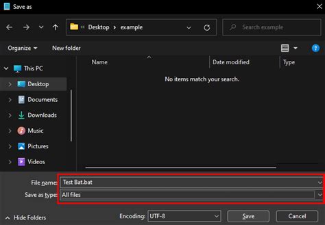 Create Bat File To Open Folder