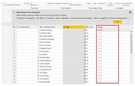 Create Buckets In Power Query