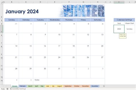 Canada Calendar 2024 Free Printable Excel templates