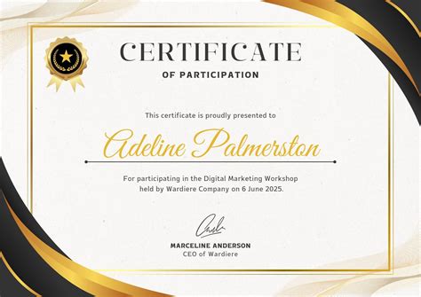 Create Certificate Free Printable