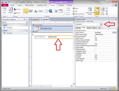 Create Combo Box In Access Table