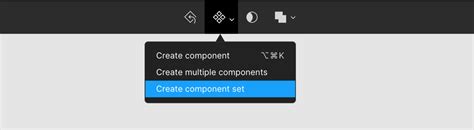 create component set in figma new ui
