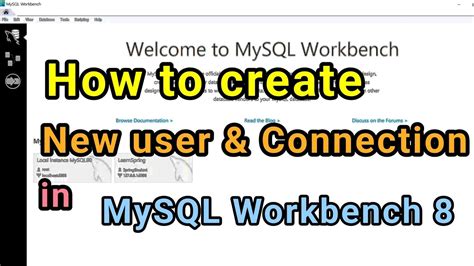 Create Connection Mysql Workbench