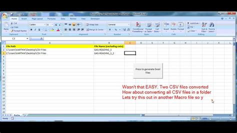 create csv file excel vba