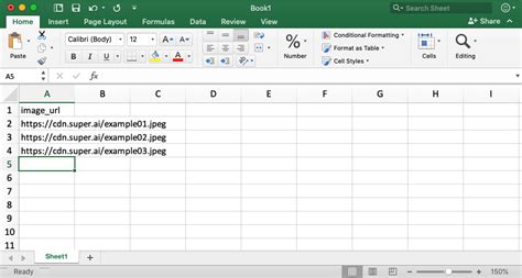 create csv file from excel column
