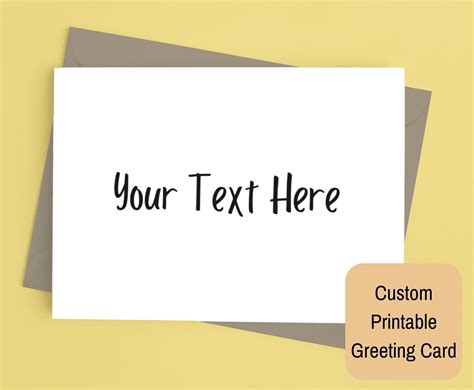 Create Custom Printable Card