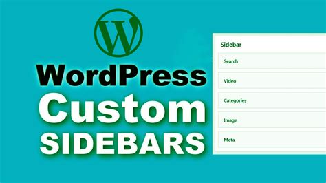 Create Custom Sidebar Wordpress Without Plugin