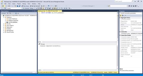 create database command sql server