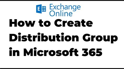 Create Distribution Group In Exchange