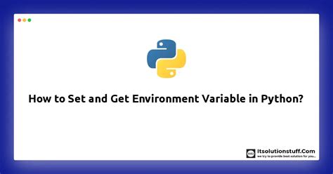 create environment variable in python script