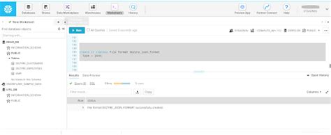 Create File Format Json Snowflake