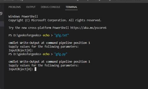 Create File From Terminal Windows