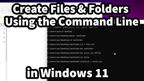 Create File On Command Line Windows