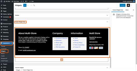 create footer widget in wordpress