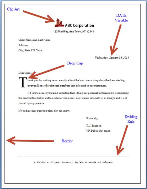 Create Form Letter In Word