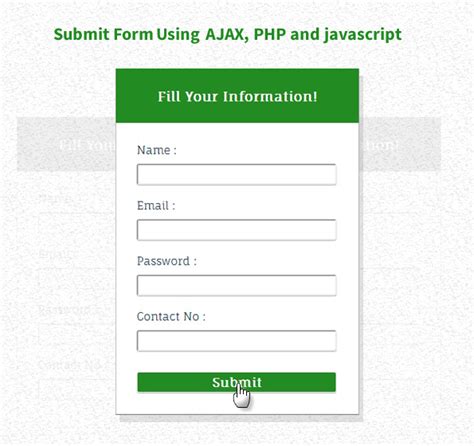 Create Form Submit Javascript