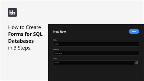 Create Forms Sql