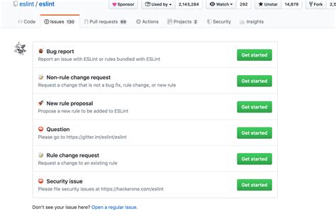 create github issue template