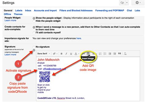 create gmail account qr code