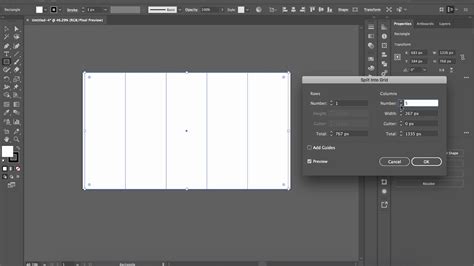 Create Grid Guides In Illustrator