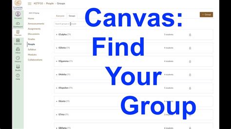 Create Groups On Canvas