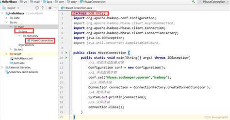 Create Hbase Connection Java