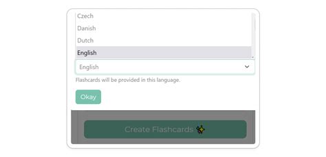 Create Language Flashcards