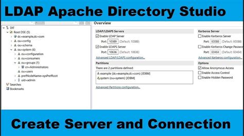 Create Ldap Connection Apache Directory Studio