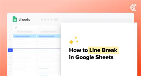 create line break in google sheets