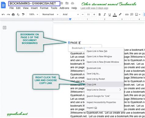 create link in google docs