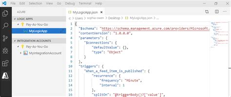create logic app project in visual studio code