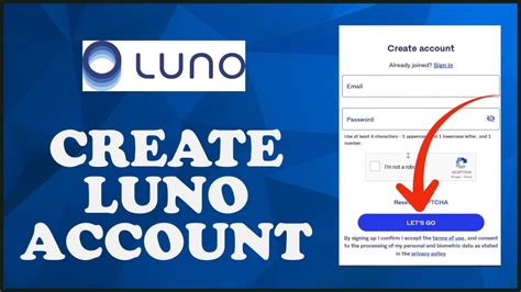 create luno wallet account