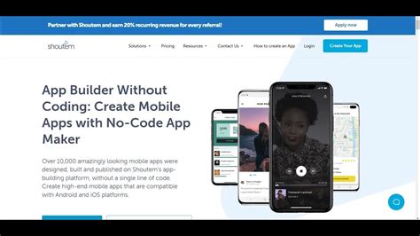 create mobile app without coding free