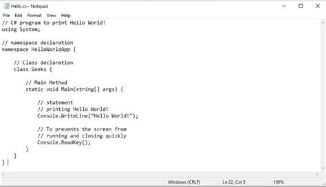Create Notepad And Write Text C#