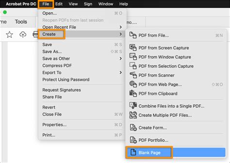 Create PDF using Adobe Acrobat Reader