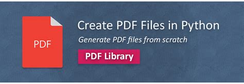 create pdf with python
