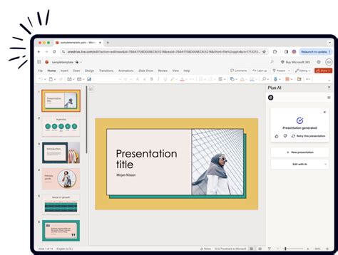 create powerpoint presentation using ai from text
