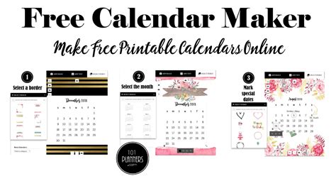 Create Printable Calendar Free