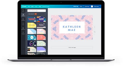 Create Printable Name Tags Online