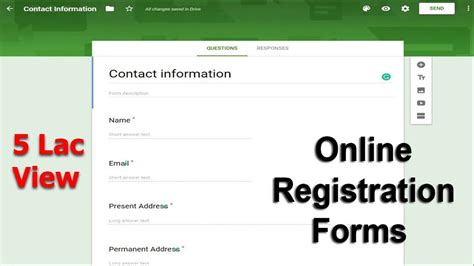 create registration form in google docs