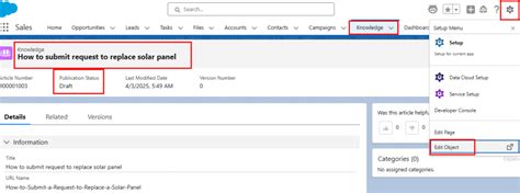 Create Salesforce Knowledge Article